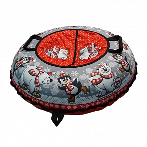 Санки надувные Тюбинг Эксклюзив Маленькие Друзья автокамера, диаметр 100 см. (RT, 7352rt)